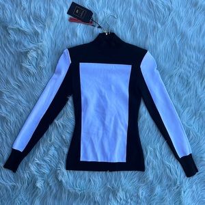 BALMAIN x H&M Black/White Color-block Long Sleeve BNWT!
